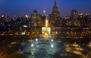 City Lights In Greenwich Ct Wallpaper