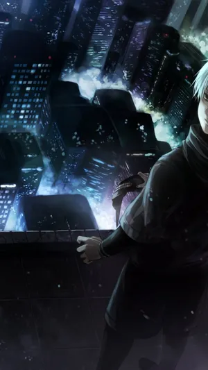 City View Ken Kaneki Tokyo Ghoul Iphone Background Wallpaper