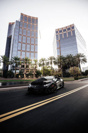 Cityscape Lamborghini Galaxy Wallpaper