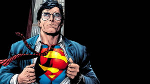 Clark Kent Revealing Superman Logo Wallpaper