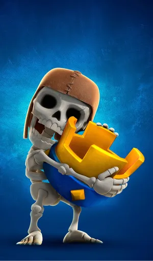 Clash Royale Skeleton Crown Wallpaper