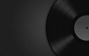 Classic Black Vinyl Record Wallpaper