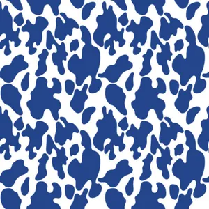 Classic Blue Cow Print To Spice Up Your Home Decor Wallpaper
