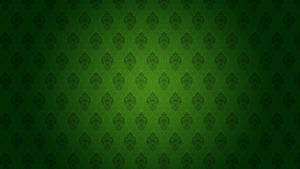 Classic Green Damask Pattern Wallpaper