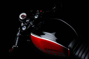 Classic Motorcycle, Close-up View Wallpaper