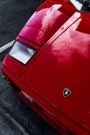 Classic Red Lamborghini Galaxy Wallpaper