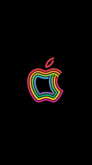 Classic Retro Apple Logo Wallpaper