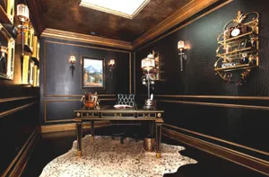 Classy Home Office Black Aesthetic Wallpaper