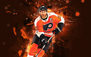 Claude Giroux National Hockey League On Fire Wallpaper