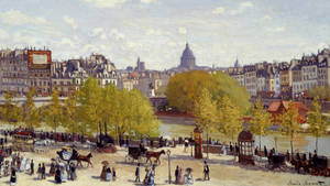 Claude Monet Quai Du Louvre Wallpaper