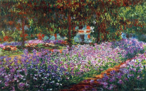 Claude Monet's Artist's Garden At Giverny Wallpaper