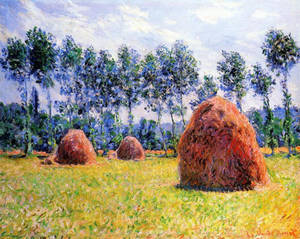 Claude Monet’s Haystacks At Giverny Wallpaper