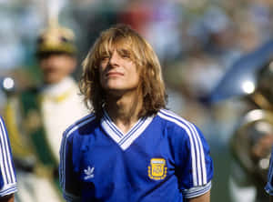 Claudio Caniggia Argentina Football Kit Wallpaper