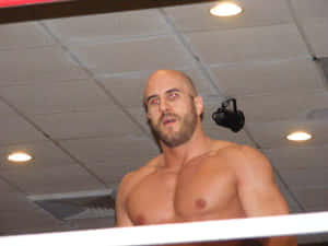 Claudio Castagnoli Red Eye Camera Flash At Chikara Event Wallpaper