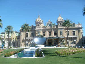 Clear Sky Above Casino De Monte Carlo Wallpaper