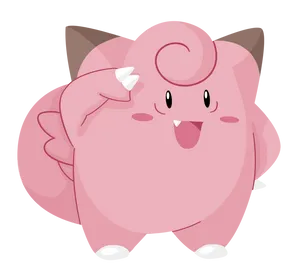 Clefairy Saluting Wallpaper