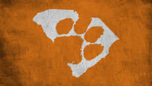 Clemson Tigers Football Team Painted Logo Wallpaper