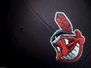 Cleveland Indians Logo On Black Cap Wallpaper