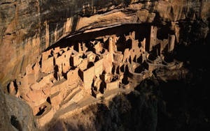 Cliff Palace Top View Mesa Verde Wallpaper