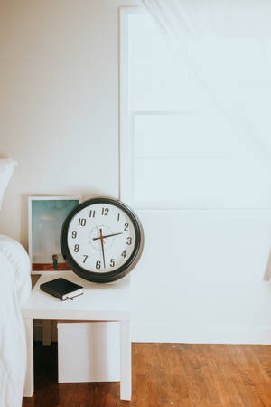 Clock On The Table Wallpaper