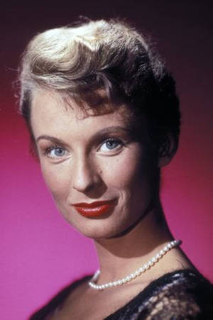 Cloris Leachman 1956 Vintage Colorized Portrait Wallpaper