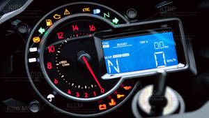 Close-up Of Kawasaki H2r Tachometer Wallpaper