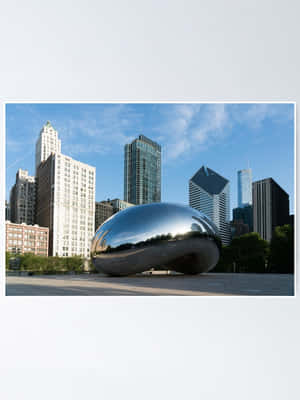 Cloud Gate Bean In Millennium Park Wallpaper