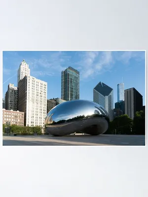 Cloud Gate Bean In Millennium Park Wallpaper