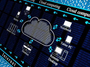 Cloud Storage Computing Flow Chart Diagram Wallpaper