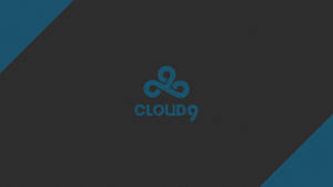 Cloud9 Dark Blue Logo With Borders Wallpaper