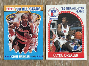 Clyde Drexler 1989 1990s Nba All Star Game Wallpaper