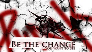 Cm Punk Showing His Iconic Sign Of The Cross Wallpaper