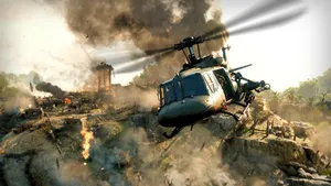 Cod Cold War Helicopter Wallpaper