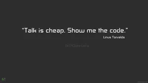 Coder Linus Quote Wallpaper