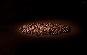 Coffee Beans Spotlight Wallpaper