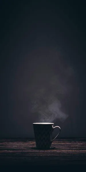 Coffee Smoke Minimalist Android Wallpaper
