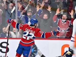 Cole Caufield Montreal Canadiens Vs. Toronto Maple Leafs Wallpaper