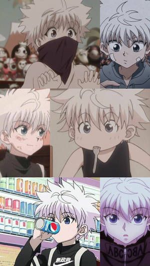 Collage Of Killua Iphone Wallpaper