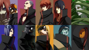 Collage Of Members Akatsuki Pc Wallpaper