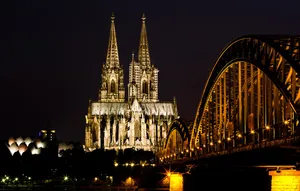 Cologne Cathedral Dark Toned Wallpaper
