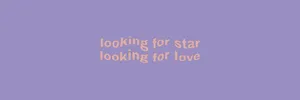 Color Purple With Star 1117 Lyrics Twitter Header Wallpaper