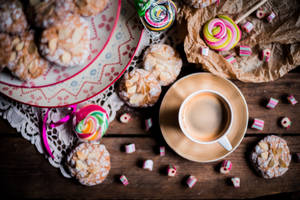 Colorful Amaretti Cookies Wallpaper