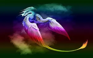 Colorful Awesome Cool Dragon Wallpaper