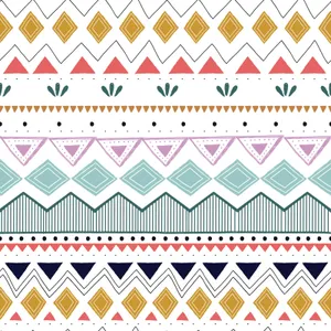Colorful Aztec Pattern Design Wallpaper