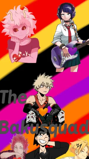 Colorful Bakusquad Artwork Wallpaper