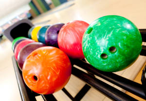 Colorful Bowling Balls Wallpaper
