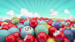 Colorful Display Of Bingo Balls Wallpaper