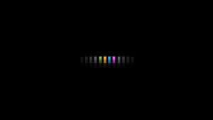 Colorful Equalizer Bars On Black Background Wallpaper