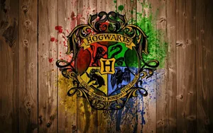Colorful Hogwarts Harry Potter Aesthetic Wallpaper