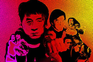 Colorful Jackie Chan Collage Wallpaper
